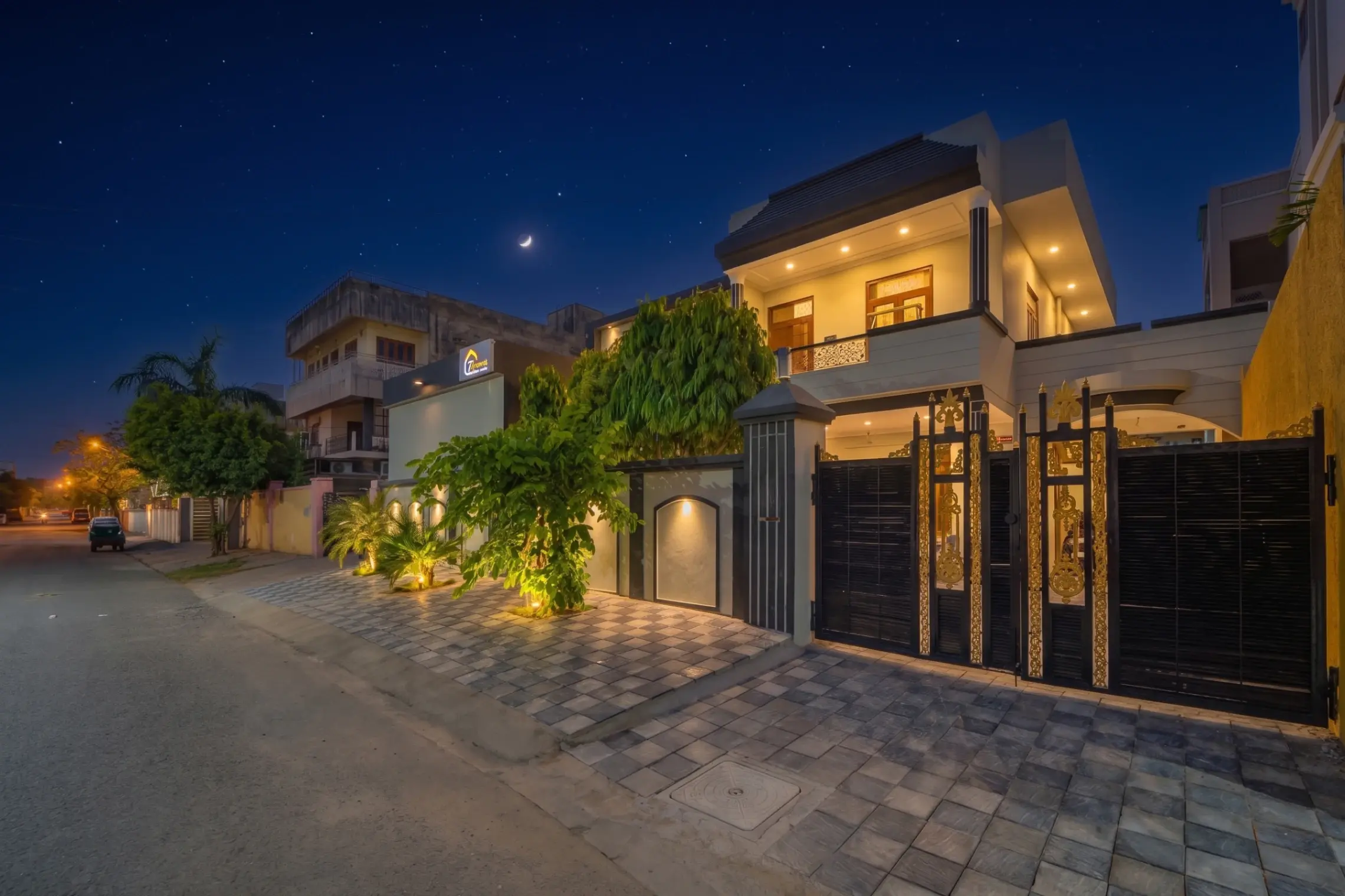 Luxury hotel exterior 2